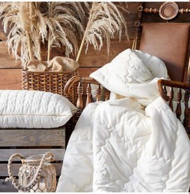 Resim Karaca Home Tek Kişilik Yün Yorgan - 1 Adet Yün Yastık Hediyeli 