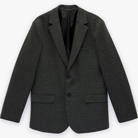 Resim Koton Slim Fit Viskon Karışımlı Düğmeli Kapaklı Cepli Mono Yaka Blazer Ceket Antrasit 6sam50001hk Antrasit 