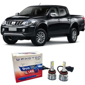 Resim Mitsubishi L200 Led Xenon Uzun + Kısa Far Ampulü H4 Duo Yeni Seri Beyaz 2005-2017 