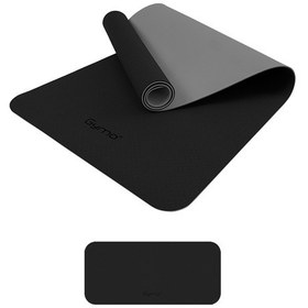 Resim Gymo Ekolojik 6mm Tpe Yoga Matı Pilates Minderi Diz Dirsek Koruyucu Matlı Set Siyah Siyah 