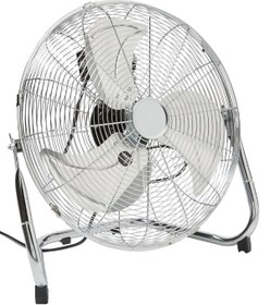 Resim Binbirreyon Yer Tipi Krom Vantilatör 3 Kademeli 110w Çelik Kanat 45cm Nc015 