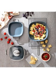 Resim Schafer Gastronomie Master Seramik Tava 28cm-siyah/gri 