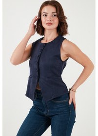 Resim Lela Bayan Yelek 5866435 Lacivert Lacivert 