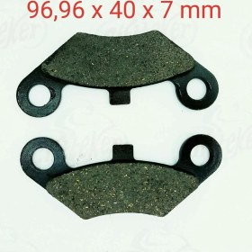 Resim Özerdem Atv Viptrac Arka Fren Disk Balatası Yuvarlak Delik 2 Kulak FA453 Gold 