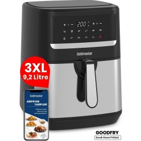 Resim 1800W 9,2l Dijital Hava Fritözü, 3xl Kapasiteli, Çok Fonksiyonlu, Sağlıklı Pişirme 