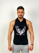Resim BLACK - Zyzz Kapşonlu Fitness Atleti 