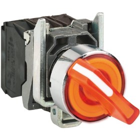Resim Schneider Sarı Işıklı Mandal Buton Ø22 2 Konumlu Sabit 1na+1nk 24v Xb4bk125b5 