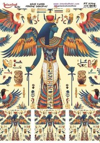 Resim Pirinç Dekopaj Kağıdı 30x42cm Pt-2704 Antik Mısır 