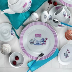 Resim Kütahya Porselen 33 Parça 8003 Dekor Kahvaltı Takımı 