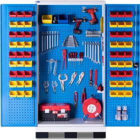 Resim Star Çelik Endüstriyel Malzeme Dolabı-Takım Asma Panolu-Avadanlık Kutulu 