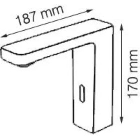 Resim Fause Fotoselli Lavabo Bataryası Tek Su Girişli KFB102-1 