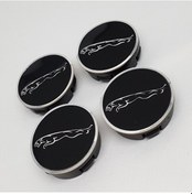 Resim Jant Göbeği Jaguar 65/60 60Mm Yuva 4'Lü Set Siyah Çerçeveli 