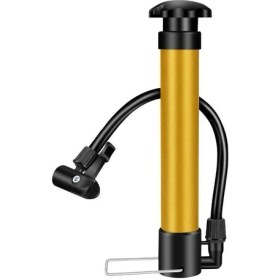 Resim Streak Bisiklet Pompası Ergonomik Tasarım ile Hızlı Şişirme Gold Renk 200 mm Boyutunda 