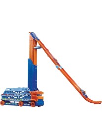 Resim Hot Wheels Hız Rampalı Tır HDY92 60 cm Uzunluğunda Taşıyıcı Oyuncak Araba 