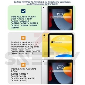 Resim Apple Uyumlu iPad, 8.nesil 10.2 İnç 2020 Üçgen Katlanabilir Kaleml 