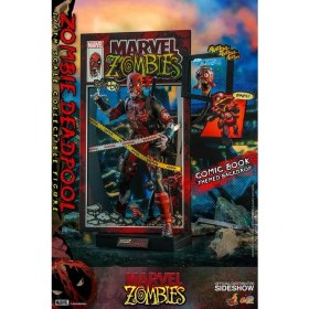 Resim Hot Toys Zombie Deadpool Sixth Scale Koleksiyon Figürü 