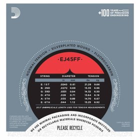 Resim D'Addario EJ45FF Pro-Arte Carbon Normal Tension Klasik Gitar Teli 