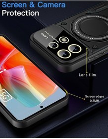 Resim Xiaomi Redmi Note 13 Pro 5g Kılıf Magsafe Halkalı Gold Detaylı 