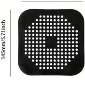 Resim Gaojunshop01 Siyah Tekli Mutfak Lavabo Saç Tutucu Banyo Duş Gideri Filtresi Emme Kupalı 