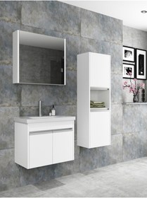 Resim NETDEKO Begonya 65 Cm Banyo Dolabı (boy Dolap Dahil ) 