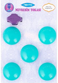 Resim Nevto Nevresim Tokası En az 3 cm Kalinlikta 1 adet KALIN Yorgan icin Mavi 