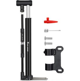 Resim Batı Bisikleti 120psı Basınç Ölçerli Bisiklet Pompası, Bisiklet Lastiği Şişirici, Bisiklet Aksesuarları Bisiklet Pompası 