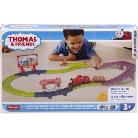 Resim Küçük Hazine HGY82 Thomas ve Arkadaşları - Tren Seti (Sür-Bırak) 