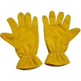 Resim Yetişkin Sarı Polar Eldiven Sarı 