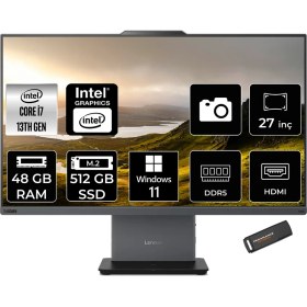 Resim Lenovo Thinkcentre Neo 50A Gen 5 i7 13620H All In One Bilgisayar 48GB RAM 512GB SSD 27" FHD Win11 Pro + Per4 USB 12SA000RTRP407 