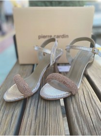 Resim Pierre Cardin ® | PC-54532 Taş Detaylı Kadın Topuklu Sandalet Ayakkabı 