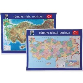 Resim Gülpaş Çıtalı Türkiye Siyasi ve Fiziki Haritası 70 x 100 CM 