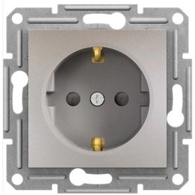 Resim Schneider Asfora Bronz Çocuk Korumalı Topraklı Priz Çerçevesiz 