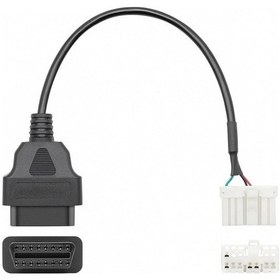 Resim Tesla Model X / S 2012-2015 Obdıı-12 Pin Obd Adaptör Kablosu 