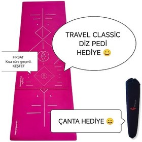 Resim Geborgenheit Classic Seri Kauçuk Poliüretan Pilates Yoga Matı - Fuşya 