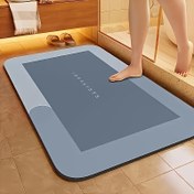 Resim Yatak odası, oturma odası, yemek odası, banyo, giriş ve çamaşırhaneye uygun diatomlu kaymaz paspas 