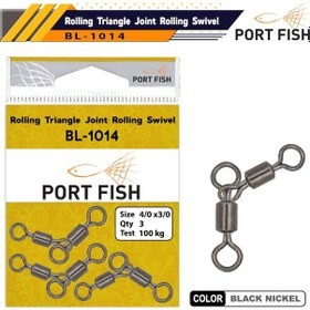 Resim Portfish Bl-1014 İkili Parakete Fırdöndü 4/0 - 3/0 2/0-1/0 