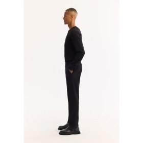 Resim AVVA Erkek Siyah Klasik Bel Soft Touch Chino Slim Fit Pantolon A52Y3019 