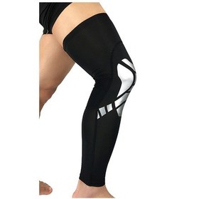 Resim Youmex Spor Knee & Leg Protector: Hafif, Nefes Alıcı, Yazlık - Basketbol, Futbol, Bisiklet, Koşu İçin Siyah-gümüş M Beden Koruyucu Çok Renkli 