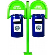 Resim Şengülerticaret Fkn Lale Çift Kovalı Dış Mekan Bahçe Çöp Kovası Diğer 
