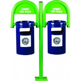 Resim Şengülerticaret Fkn Lale Çift Kovalı Dış Mekan Bahçe Çöp Kovası Diğer 