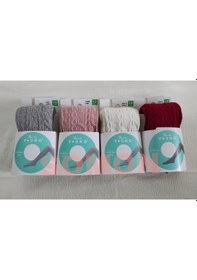 Resim Penti Kız Çocuk Triko Karına Külotlu Çorap Pretty Kilotlu Çorap 4'lü Kırmızı-gri-vanılya-a.pembe 