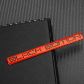 Resim Chuangyinshop Ren Siyah 3d Limited Edition Araç Çıkartması Yüksek Kalite Alüminyum Sticker 