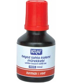 Resim Liderburo Kraf Beyaz Tahta Kalem Mürekkebi 30Ml Kırmızı 445G 
