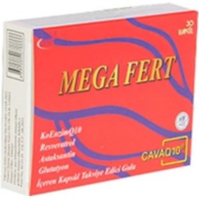 Resim Mega Fert Koenzim Q10 200 Mg 30 Kapsül Diğer 