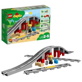 Resim LEGO® Duplo 10872 Town Tren Köprüsü ve Rayları 26 Parça 
