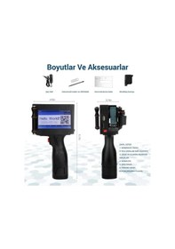 Resim Ayt Powermaster Pm-10878 4.3 İnç Dokunmatik Ekranlı Şarjlı Endüstriyel El Tipi Portatif Mürekkep Yazıcı 