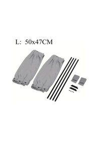 Resim Dashanshop 2 Adet Evrensel Araç Yan Cam Güneşlik, Uv Koruma, Katlanır 19.69x18.5inch Gri 