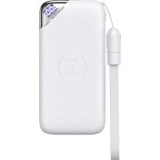 Resim Joyroom D-M224 10.000 mAh Wise Wind Serisi Şarj Göstergeli Kablosuz Taşınabilir Şarj Cihazı Beyaz 