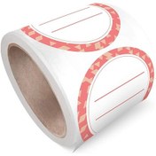 Resim Ximistore9 Kırmızı 50mm 500 Adet/rulüv Boş Etiket: Yazılabilir, Taşınabilir, Kolay Yıkanabilir Cam Kavanoz Stickerları 
