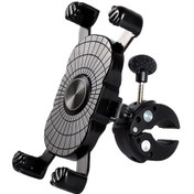 Resim Symbee Motor Bisiklet Telefon Tutucu Otomatik Kilitleme 360 Dönebilen Sağlam Atv/ Motorsiklet Direksiyon Stendi Siyah 